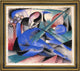 Franz Marc Horse Asleep - 20" x 25" Framed Premium Canvas Print