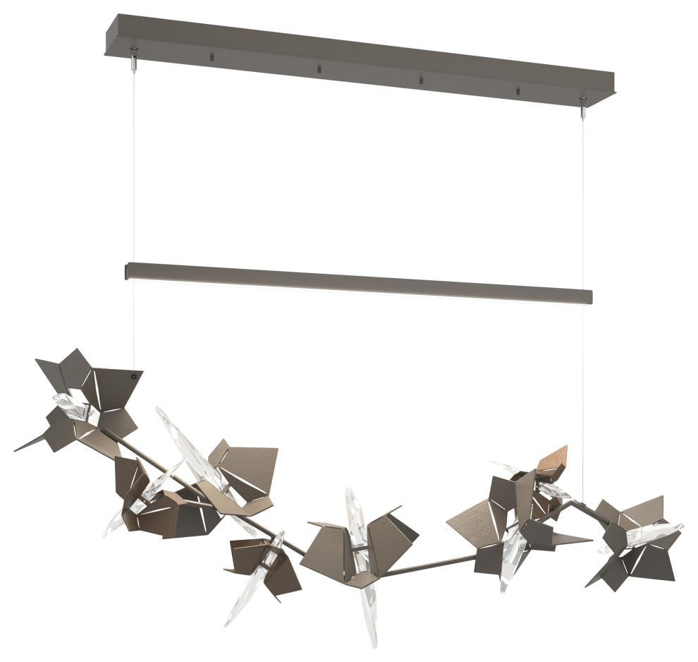 Belladonna LED Pendant, Dark Smoke With Bronze Accent