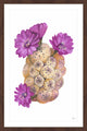 "Mauve Cactus" Framed Painting Print, 24"x36"