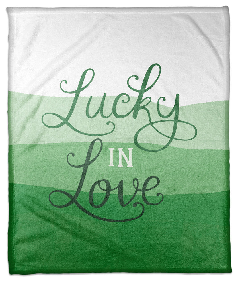 Lucky In Love 50x60 Fleece Blanket