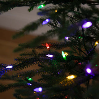 6ft. Pre-Lit Artificial Natural Fresh Cut Fir Christmas Tree