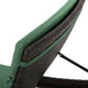 GDF Studio Aloha Wicker Chaise Lounge with Cushions Jungle Green, Set of 2