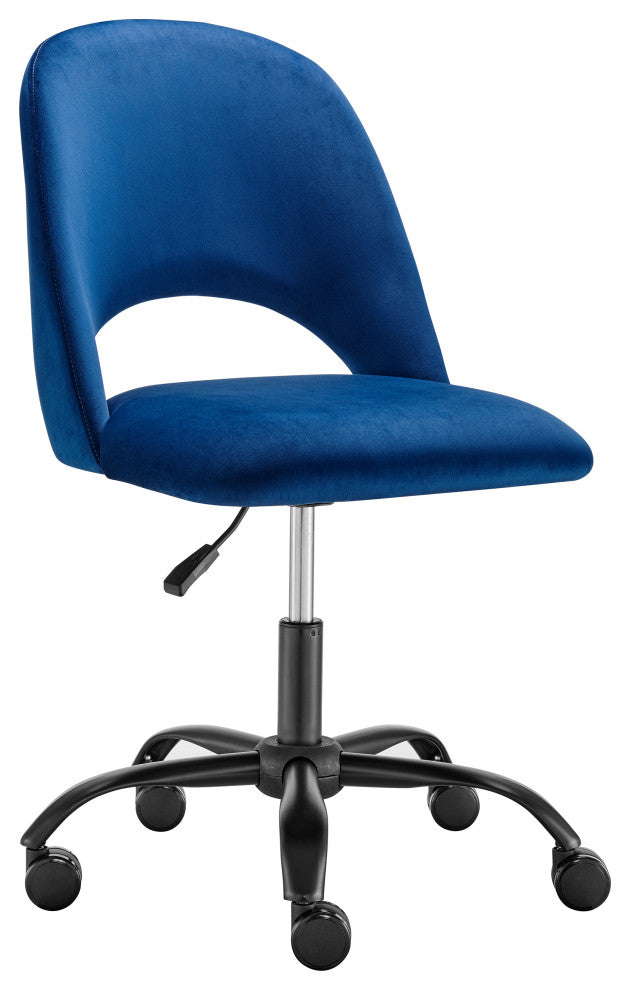 Alby Office Chair, Blue With Black Base