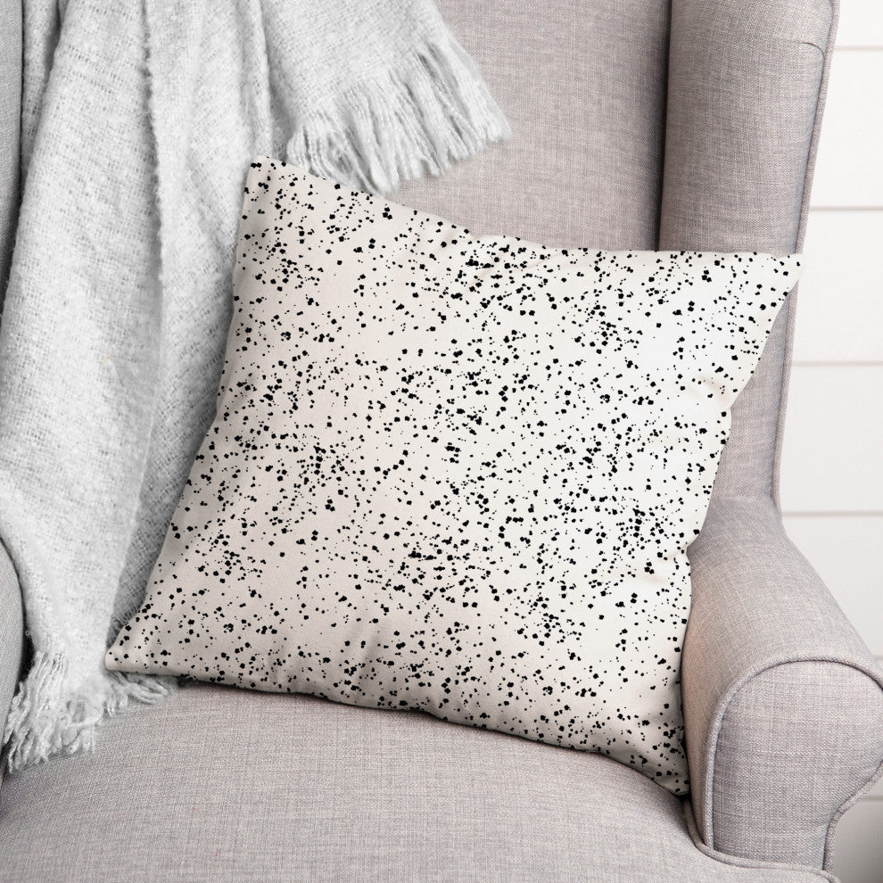 Monochromatic Speck Pattern 18"x18" Spun Poly Pillow