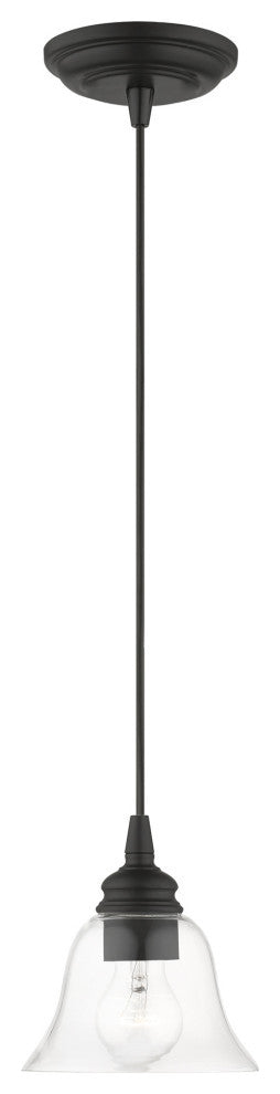 Moreland 1 Light Black Single Pendant