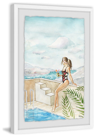 "Thinking of Summer" Framed Painting Print, 20"x30"