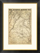 "War Telegram Marking Map, 1862" Framed Digital Print by L. Prang, 25x32"