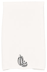 Pumpkin Duo 18"x30" Cream Halloween Hand Towel