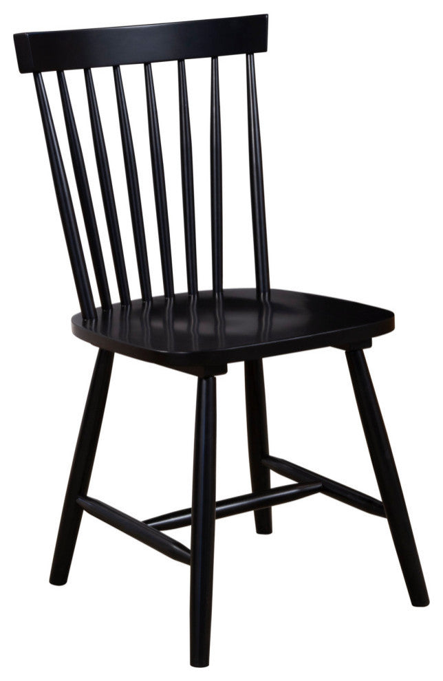 Lyra Set of 2 Side Chairs, Black