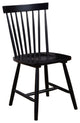Lyra Set of 2 Side Chairs, Black