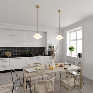 Huntley 12" 1 Light Pendant Natural Brass