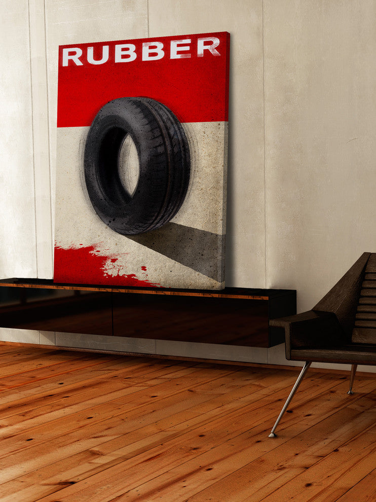 "Rubber Movie" Painting Print on Wrapped Canvas, 20"x30"