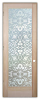 Interior Prehung Door or Interior Slab Door - Floweret - Douglas Fir (stain...