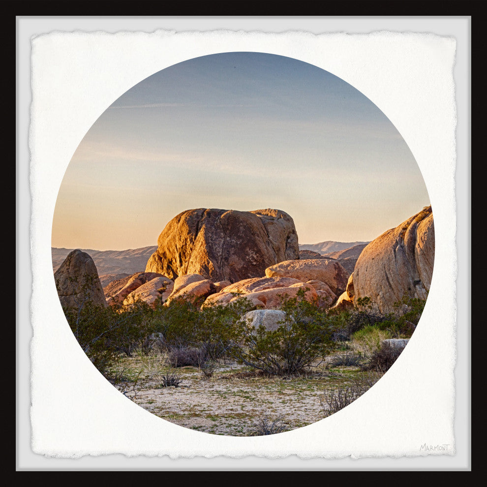 "Bryce Canyon Boulders" Framed Painting Print, 18x18