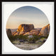 "Bryce Canyon Boulders" Framed Painting Print, 18x18