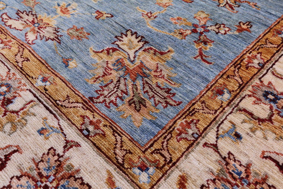 5' 9" X 7' 8" Persian Tabriz Hand-Knotted Wool Rug Q11311