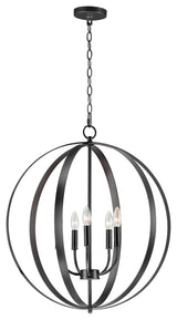Maxim Lighting Provident 24" 5-Light Chandelier, Black, 10032BK