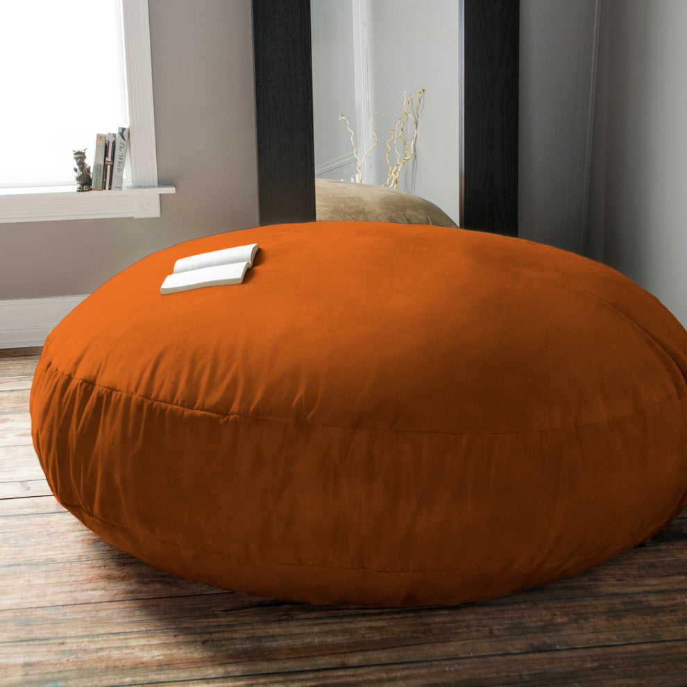 Jaxx 6' Cocoon Bean Bag Sofa, Mandarin