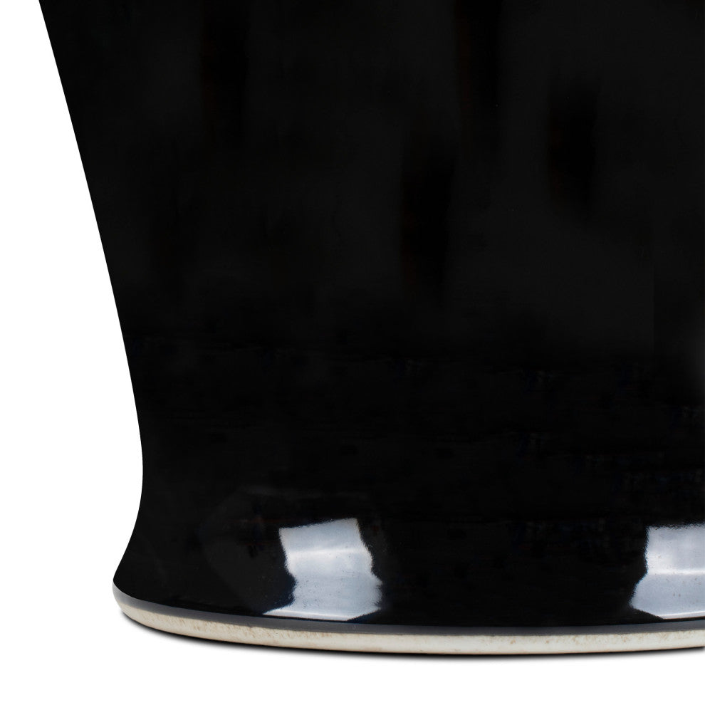 Imperial Black Large Temple Jar