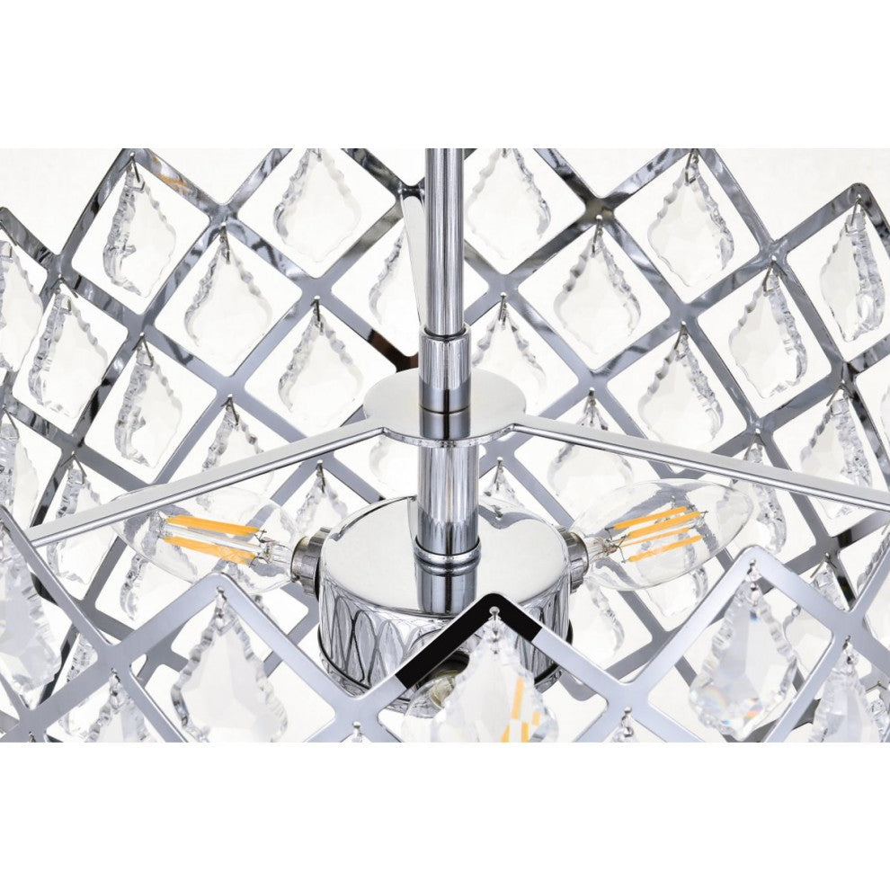 Elegant Lighting Lyla 3-Light Pendant Chrome
