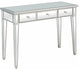 Silver Finish Three Drawer Console Table