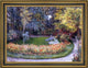 Claude Oscar Monet in the Garden Framed Premium Canvas Print, 21"x28"