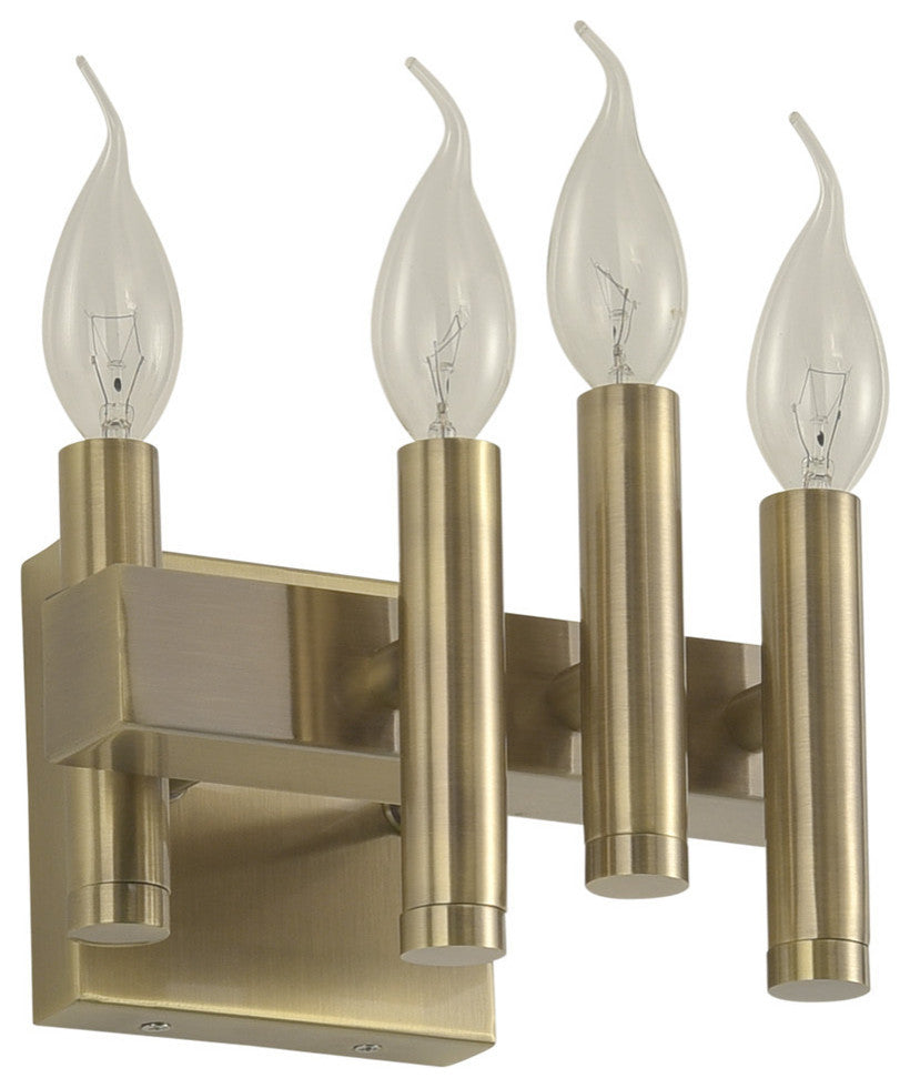 .-     Collette 4-Lt Bath Left- Brushed Brass