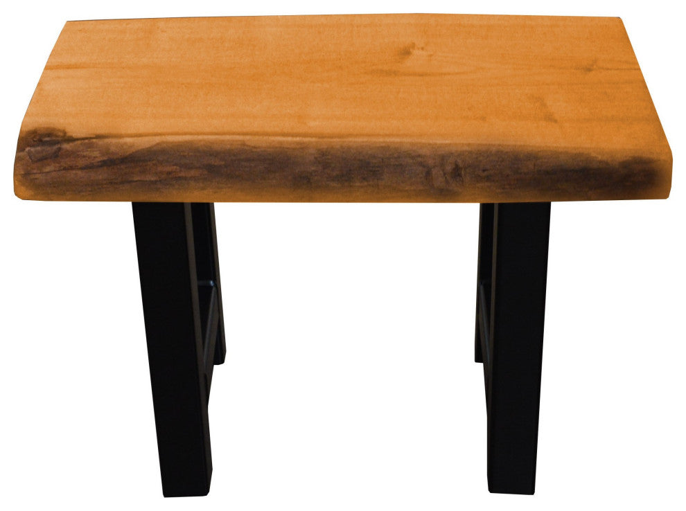 Live Edge Locust Ridgemont Bench, Natural Stain, 2 Foot