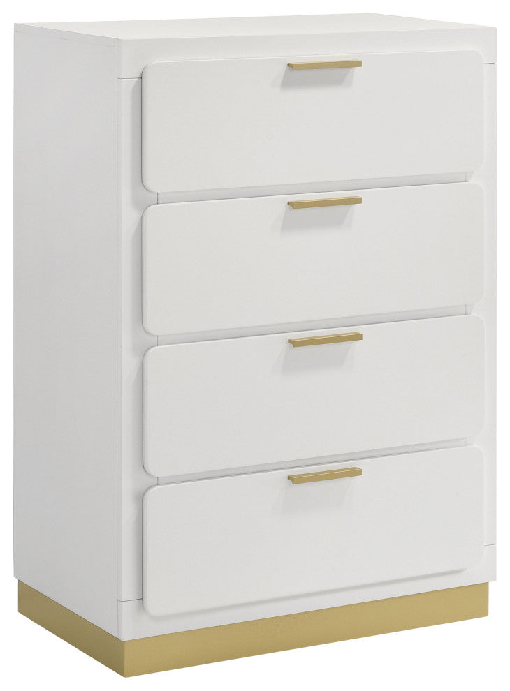 Caraway 4-drawer Bedroom Chest White