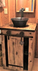 15" Round Miners Pan CAZO Vessel Copper Bath Sink