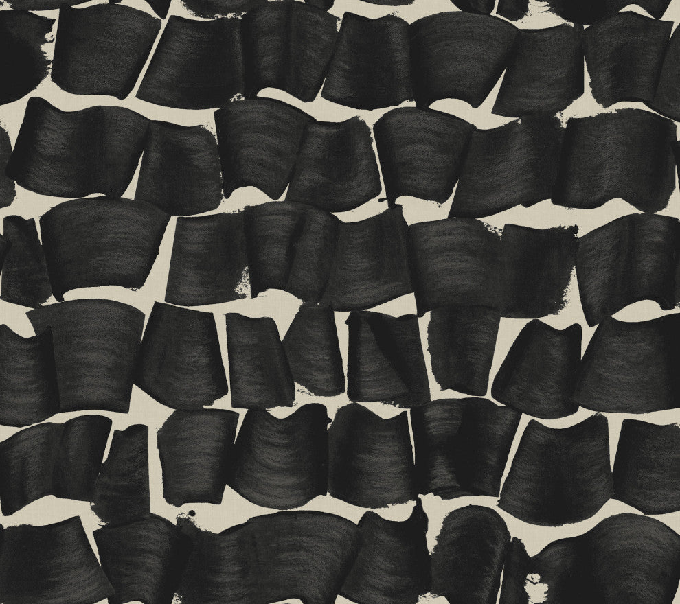 Black Brushed Ink Wallpaper