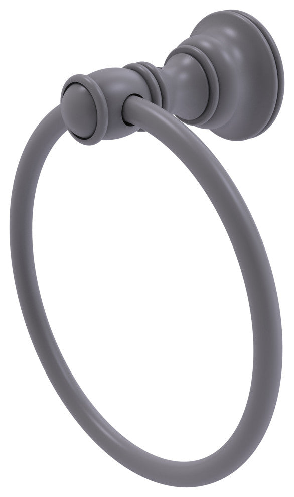 Carolina Towel Ring, Matte Gray