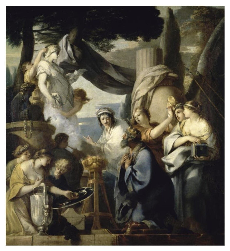 "Solomon's Idolatry" Digital Paper Print by Sebastien Bourdon, 29"x32"