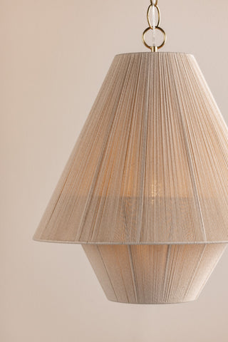 Mitzi Eleanor Pendant Aged Brass