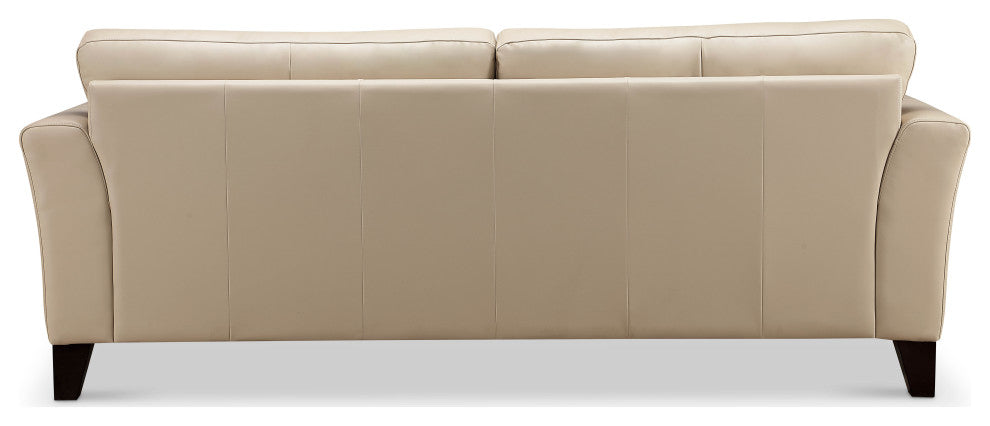 Savannah Leather Sofa, Cream