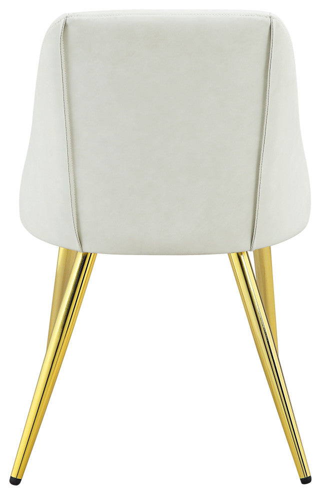 ACME Gaines Side Chair(Set-2) in White PU