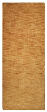 HAND KNOTTED LOOM WOOL ECO-FRIENDLY AREA RUGS-Rectangle,Gold,Solid