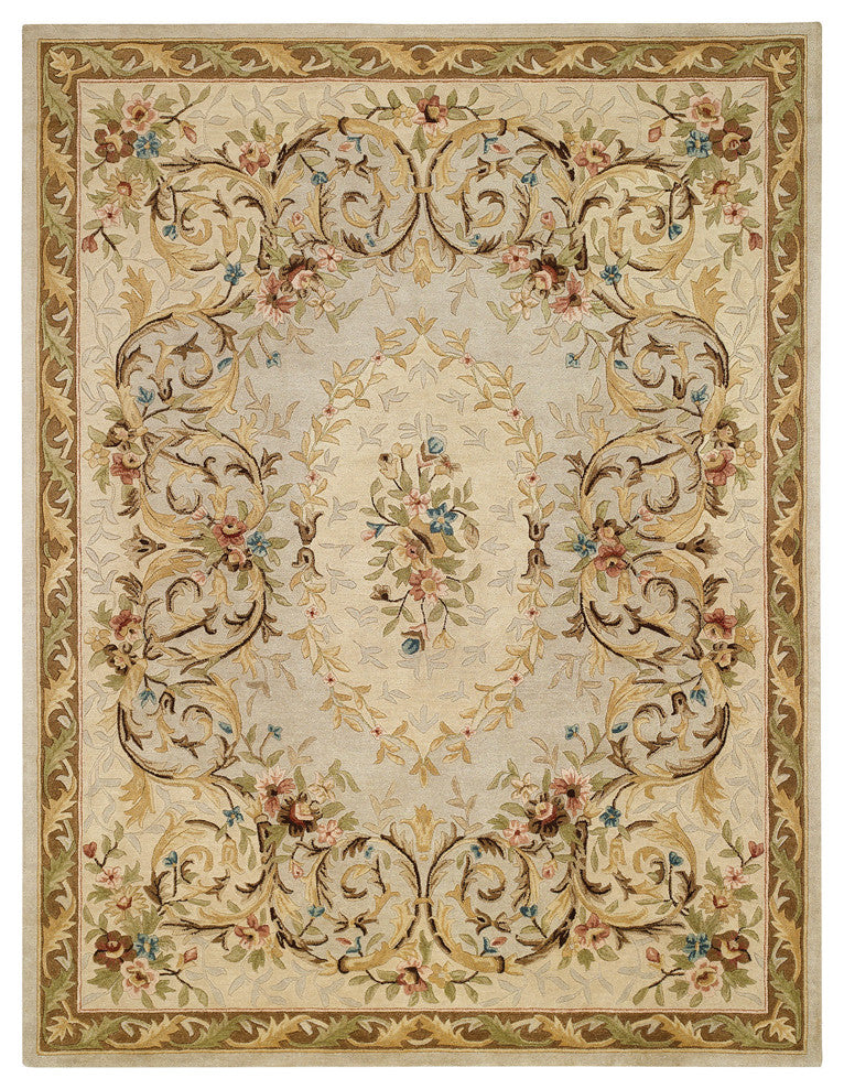 Capel Evelyn Beige 3068_675 Hand Tufted Rugs - 9'  X 12' Rectangle