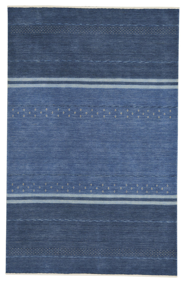 Capel Gava Cobalt 3495_440 Hand Loomed Area Rugs - 8' X 10' Rectangle