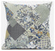 20" Sage Cream Floral Zippered Suede Throw Pillow