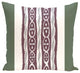 Ikat Ribbon Stripes Print Pillow, Herb Green, 26"x26"