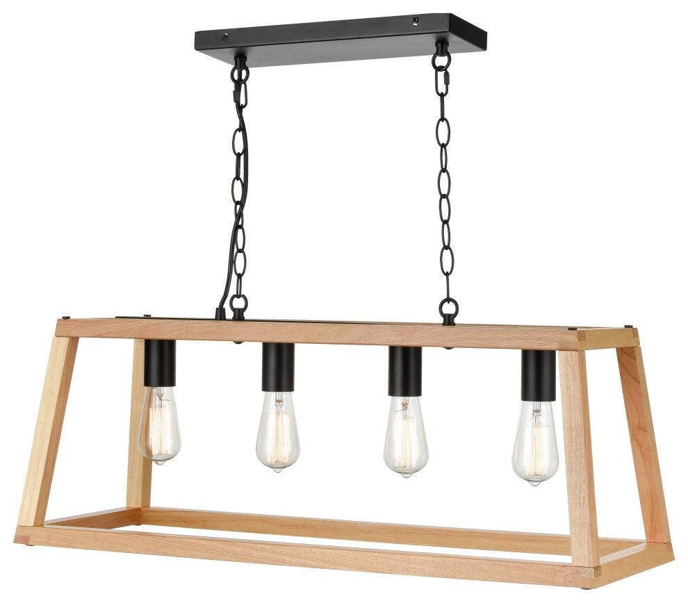 Bristol Wood Pendant Lamp, Natural