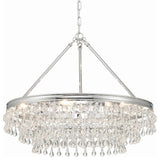 Crystorama Lighting Group 237 Calypso 6 Light 25"W Crystal - Polished Chrome
