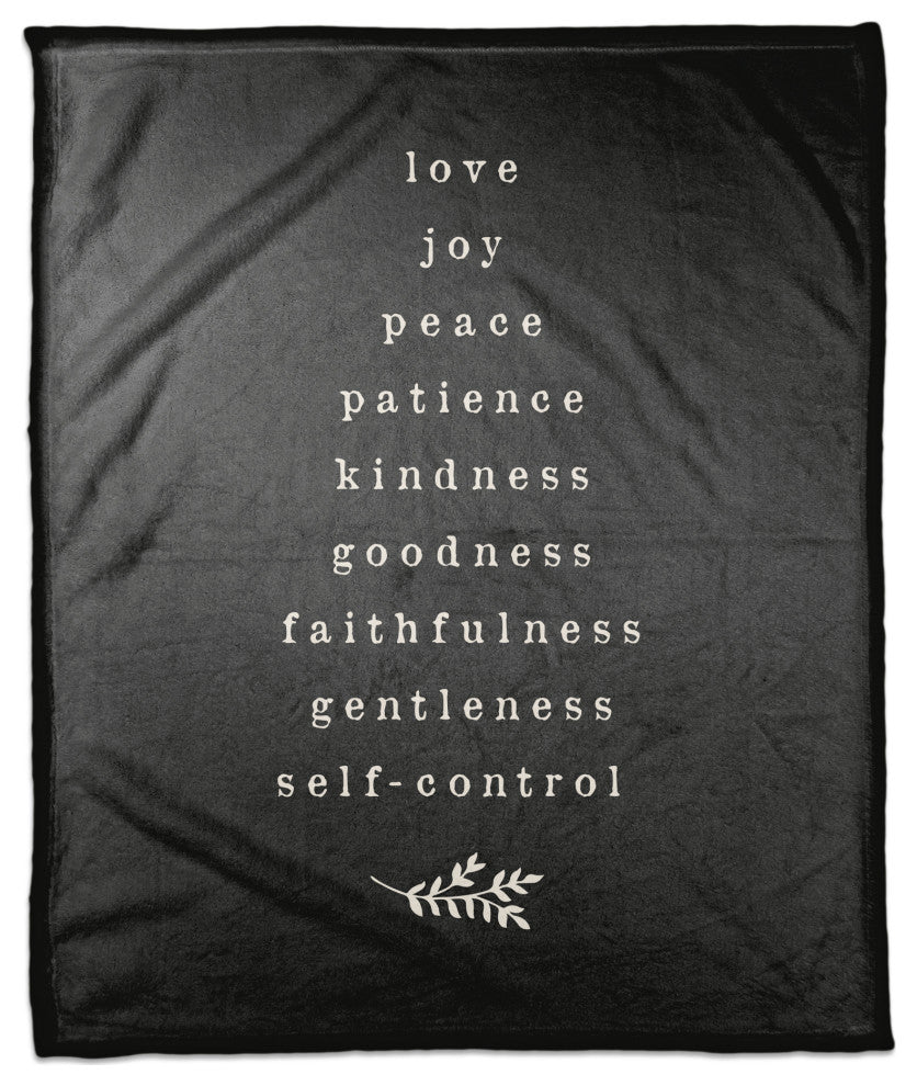 Fruits of the Spirit 50"x60" Coral Fleece Blanket