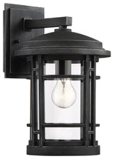 Barrister 1 Light Outdoor Wall Lantern, Weathered Pewter, Large