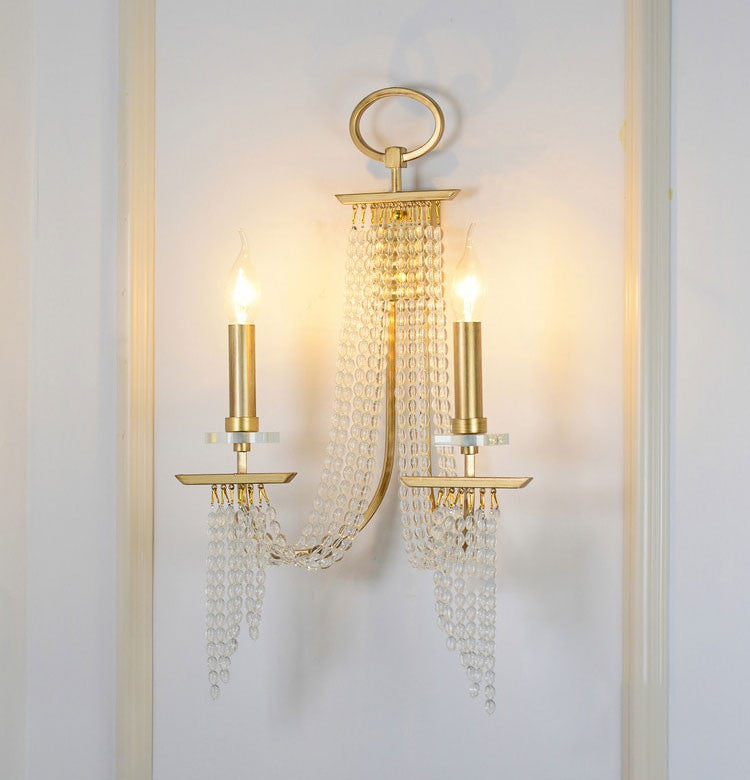 Pamplona | Luxury Contemporary LED Crystal Chandelier, 2 Heads