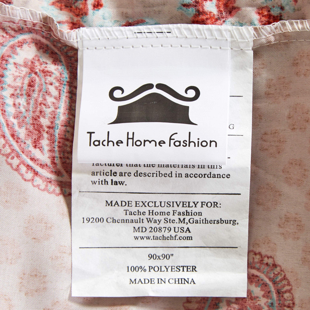 Tache Bohemian Chic Mandala Paisley Duvet Cover, Cal King