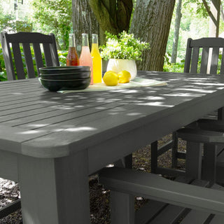 Lehigh 7-Piece Rectangle Counter-Height Dining Set, Coastal Teak