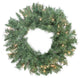 24" Manitoba Pine Wreath, 120 Tips, 50 Clear Lights