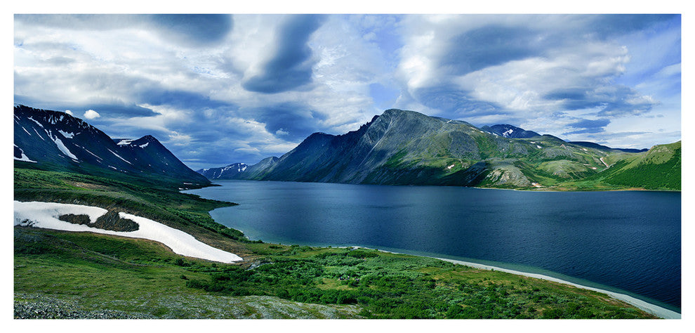 Polar Ural Mountains Panorama, Landscape Canvas Art Print, 60"x28"